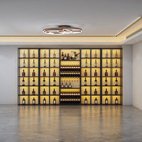 Nordic Freestanding Wine Rack Display Cabinet for Commercial and Home Use