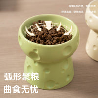 Ceramic Pet Bowl for Cats and Dogs, Large Capacity Food and Water Dish, Anti-Tip Design