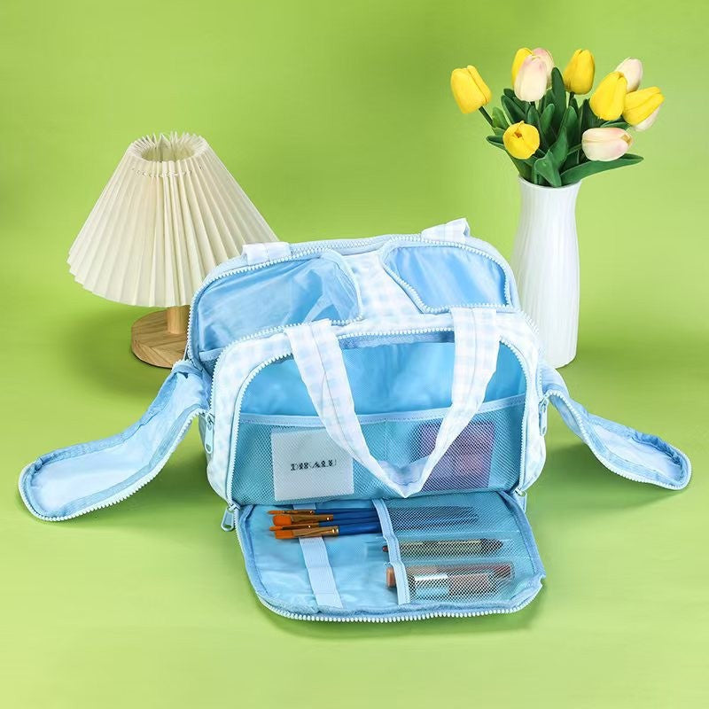 Large Capacity Waterproof Travel Cosmetic Bag Portable Makeup Organizer