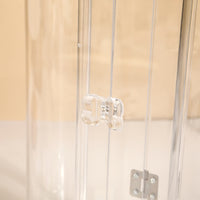 Dustproof Acrylic Jewelry Organizer with Door for Necklaces, Earrings, and Bracelets