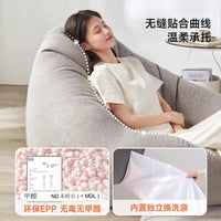 Oversized Bean Bag Chair with Footrest, Single Sofa for Living Room, Bedroom, and Small Spaces