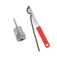 Mountain Bike Bottom Bracket Freewheel Repair Tool Kit, Bicycle Chain Wrench Flywheel Removal Socket Set