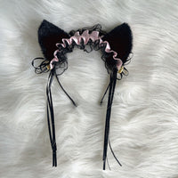 Lolita Cat Paw Gloves Headband Tail Set Plush Cosplay Accessories