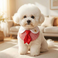 Plaid Pet Bandana Scarf for Small Dogs and Cats, Multi-color Options