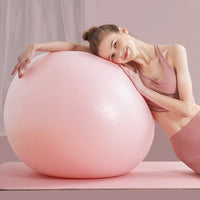 Anti-Burst Yoga Exercise Ball for Fitness, Pregnancy, and Sensory Training with Pump