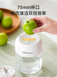 Royalstar Portable Juicer Blender with Digital Display, 3/8-Leaf Steel Blade, USB Rechargeable, 800ml/1200ml Capacity