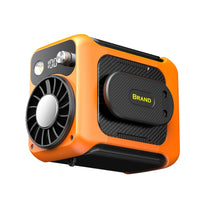 Portable Waist Fan with Power Bank and Flashlight Function for Outdoor Camping and Work