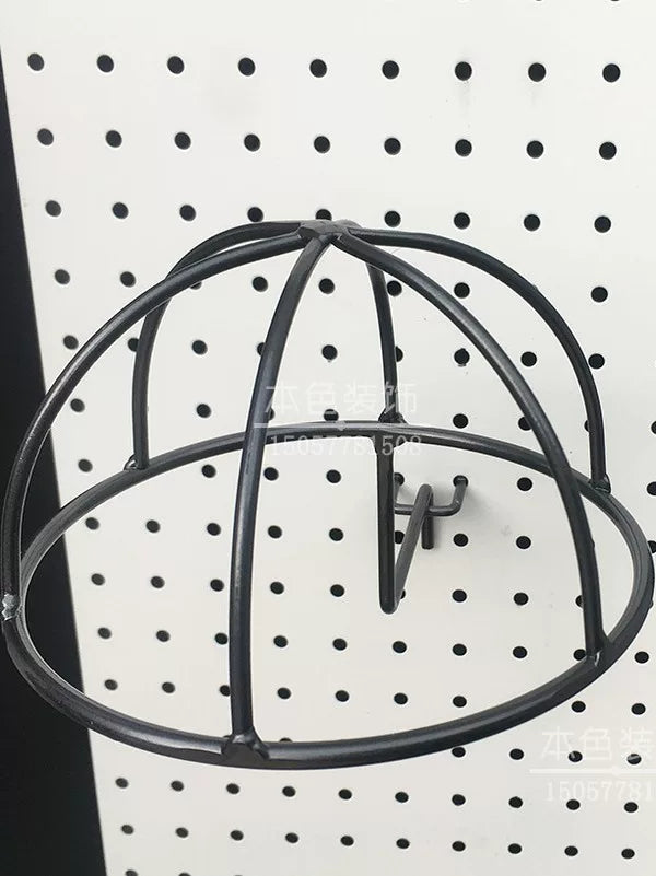 Pegboard Hat Holder Display Rack for Baseball Caps and Felt Hats, Commercial Store Fixture