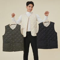Unisex Winter Warm Down Cotton Vest Sleeveless Jacket for Men and Women