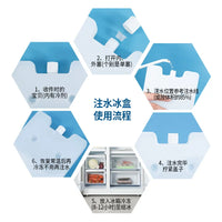 Extra Thick Ice Box Cooler Ice Pack Reusable Cold Storage for Stalls Air Conditioner Fan Pet Cooling Square Ice Plate