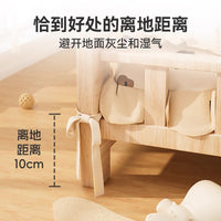 Elevated Wooden Pet Bed for Small to Medium Dogs and Cats, Indoor Outdoor Use