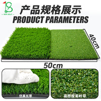 Foldable Dual-Turf Golf Hitting Mat for Indoor Practice