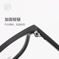 Metal Eyeglass Temple Arms with Anti-Slip Ear Hooks for Students, Foldable TR Replacement Parts
