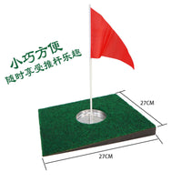 PGK Golf Putting Green Mat Portable Slope Trainer with Hole Cup