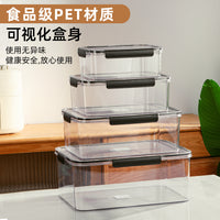 Food Grade Refrigerator Storage Container with Lid - Clear, Airtight, Freezer-Safe for Produce & Leftovers