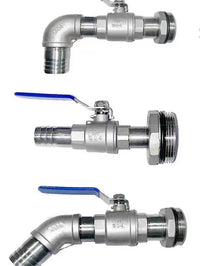 Stainless Steel Drum Faucet for 200L Oil Barrels, Chemical Liquid Dispenser Valve