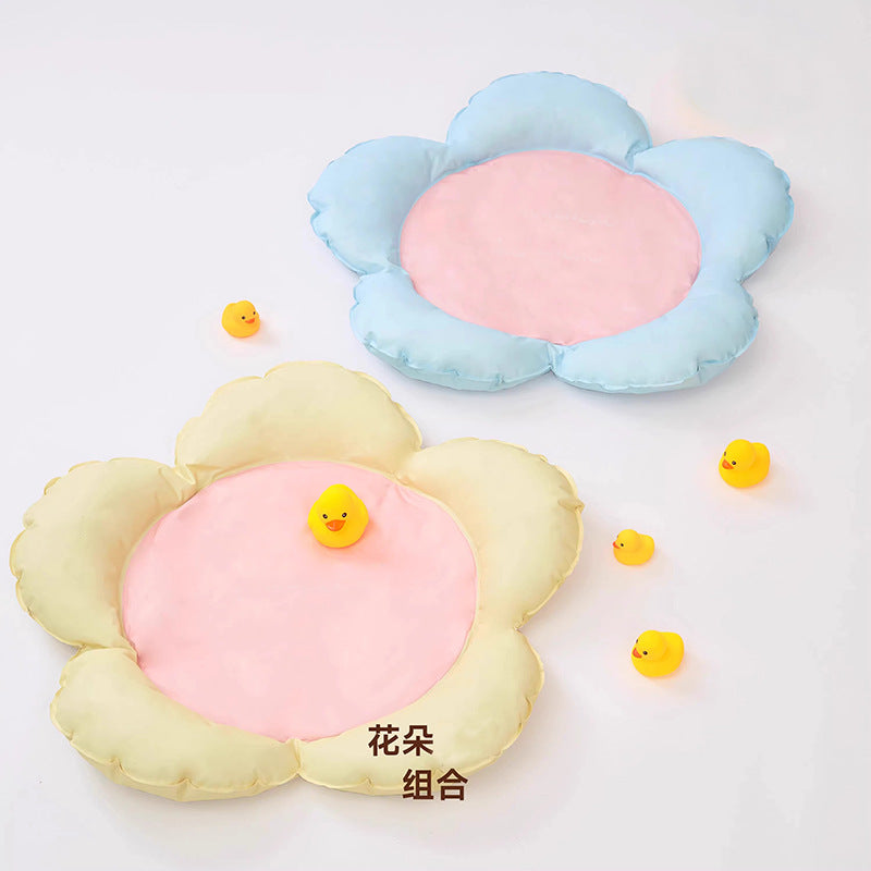Pet Cooling Mat for Small Dogs and Cats, Summer Breathable Ice Silk Pet Bed Cushion for Corgi, Bichon, and Other Small Breeds