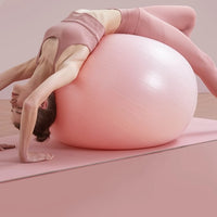 Anti-Burst Yoga Exercise Ball for Fitness, Pregnancy, and Sensory Training with Pump