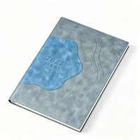 2027 Thickened Notebook with Contrast Leather Cover for Office and Journaling, Customizable Logo