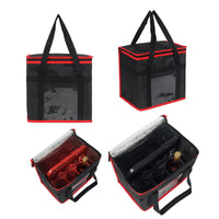 Outdoor Oxford Cloth Insulated Lunch Bag with Cup Holder Set