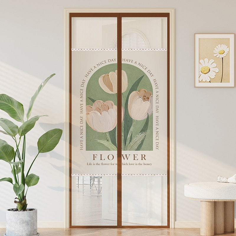 Magnetic Screen Door Curtain for Summer, Punch-Free Mosquito Net with Privacy Partition for Bedroom