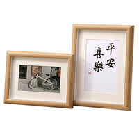 Wooden Photo Frame for Tabletop Display, 5-10 inch and A4, Walnut Finish