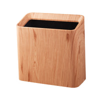 Double-Layer Wooden Waste Bin for Home and Office