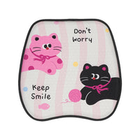 Blue Rain Creative Gel Car Seat Cushion Cute Cat Vehicle Cooling Pad Summer Breathable Car Seat Mat