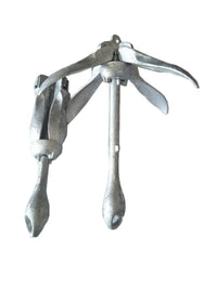 Foldable Hot-Dip Galvanized Carbon Steel Anchor for Fishing Boats & Inflatables