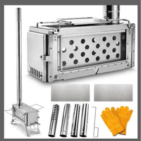 Portable Wood Burning Tent Stove for Camping and Outdoor Adventures