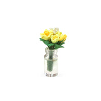 1:12 Scale Miniature Rose Potted Plant for Dollhouse Decor