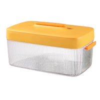 Silicone Ice Cube Tray with Storage Box and Scoop, Sphere and Square Molds for Home Use