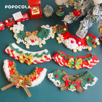 Pet Christmas Knitted Scarf and Hat Set for Cats and Small Dogs