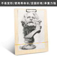 Portable Wooden Sketch Board with Clip for Art Drawing and Painting, 4K Size