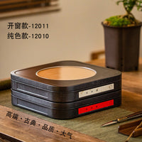 Large Tea Cake Storage Tin Box with Handle for 357g Tea Cakes, Classic Series Gift Packaging