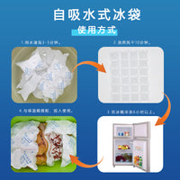 Self-Absorbing Ice Pack for Air Transport, Fruit Refrigeration, and Freshness Preservation - Disposable Insulated Ice Blocks for Express Delivery