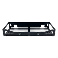 Black Carbon Steel Wall-Mounted Shelf for Bathroom and Kitchen, No-Drill Storage Rack