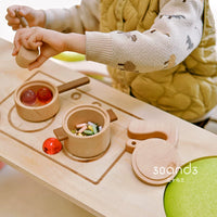 Kids Wooden Balance Beam Stepping Stones Set for Sensory Integration Training and Early Education