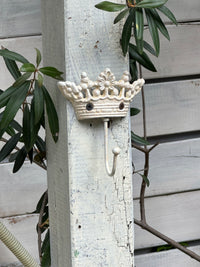 Cast Iron Crown Wall Hook Garden Decor