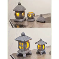 Miniature Japanese Stone Lantern Ornament for Micro Landscape Aquarium Bonsai Decor