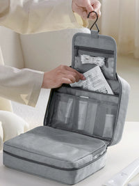 Portable Travel Toiletry Bag for Men and Women, Dry/Wet Separation, Waterproof Hanging Cosmetic Organizer