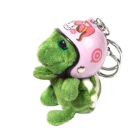 Cute Helmet Turtle Plush Keychain for Bags and Accessories