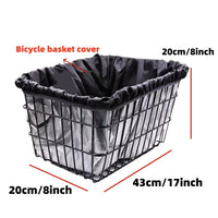 Waterproof Oxford Cloth Bicycle Basket Rain Cover with Inner Lining