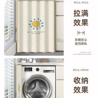 Washing Machine Sunscreen Dust Cover with Track for Balcony Cabinets