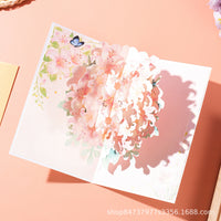 3D Flower Bouquet Greeting Card for Mother's Day, Teacher's Day, Thanksgiving, Nurse's Day, Women's Day, New Year, Employee Birthday