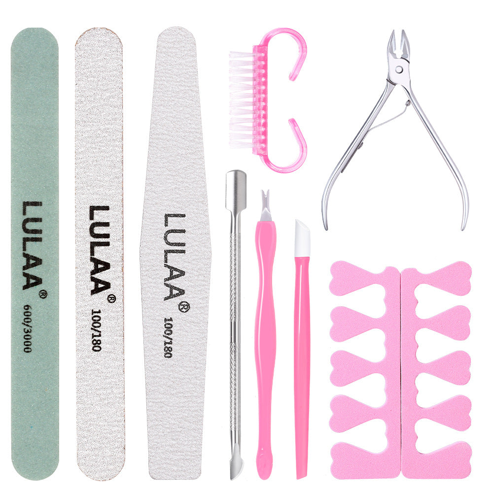 Nail File and Buffer Kit for Manicure and Pedicure, Dead Skin Remover, Nail Art Tools for Beginners and Professionals