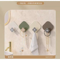 Luxury Self-Adhesive Wall Hooks for Entryway, Bathroom, and Kitchen - Punch-Free Coat and Key Hangers