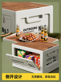 Foldable Car Trunk Organizer, Large Capacity Storage Box for Camping, Picnic, and Outdoor Use