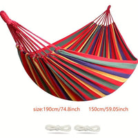 2025 New Portable Hammock with Tree Straps, Durable Outdoor Garden Hammock for Camping and Relaxation