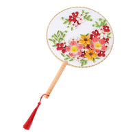 Quilling Art DIY Handcraft Kit with Wooden Fan for Beginners
